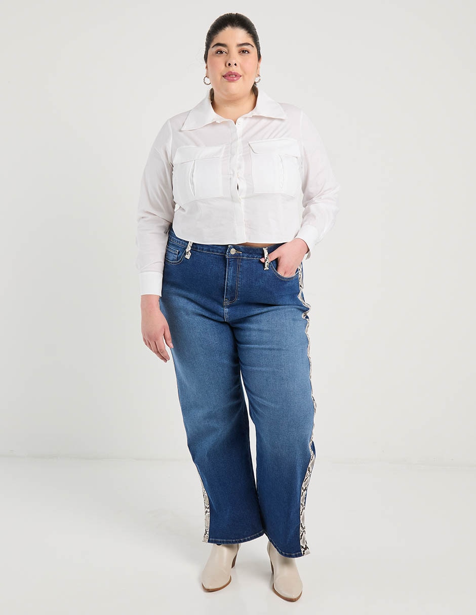 Jeans amplio para mujer 5