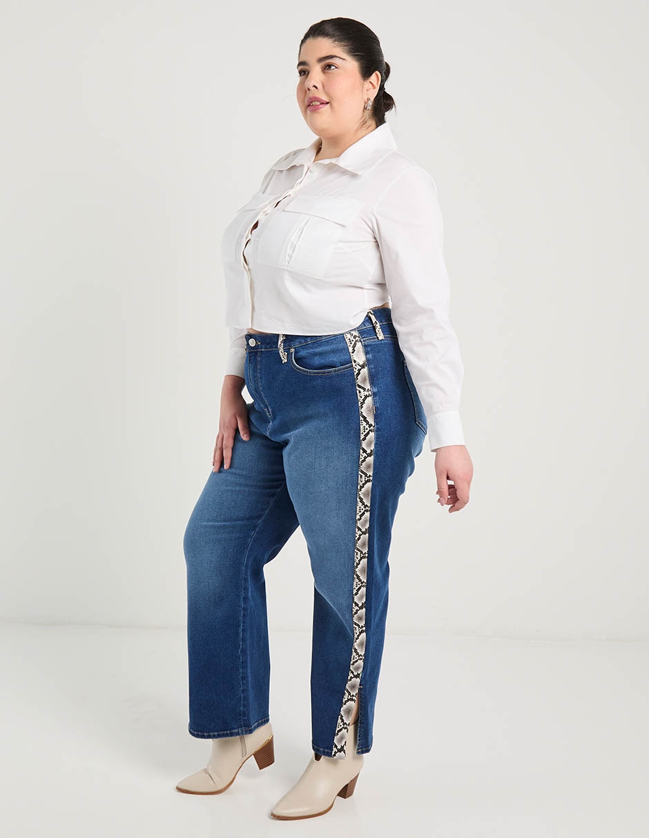 Jeans amplio para mujer 4