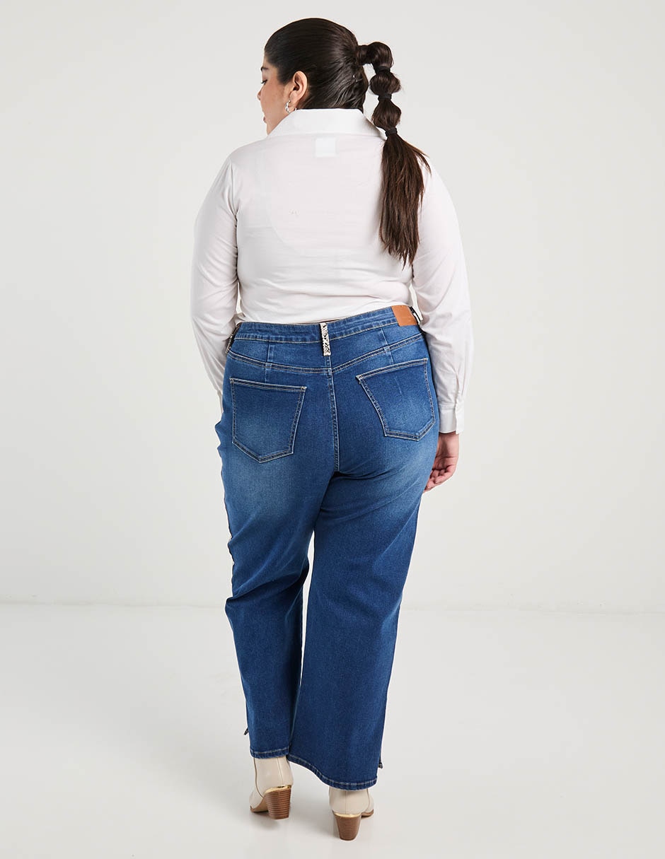 Jeans amplio para mujer 6