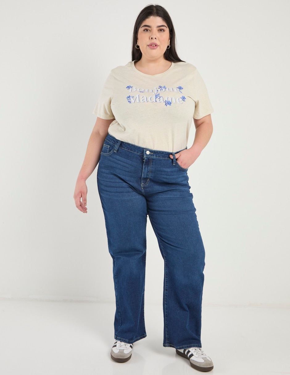 Jeans straight para mujer 5