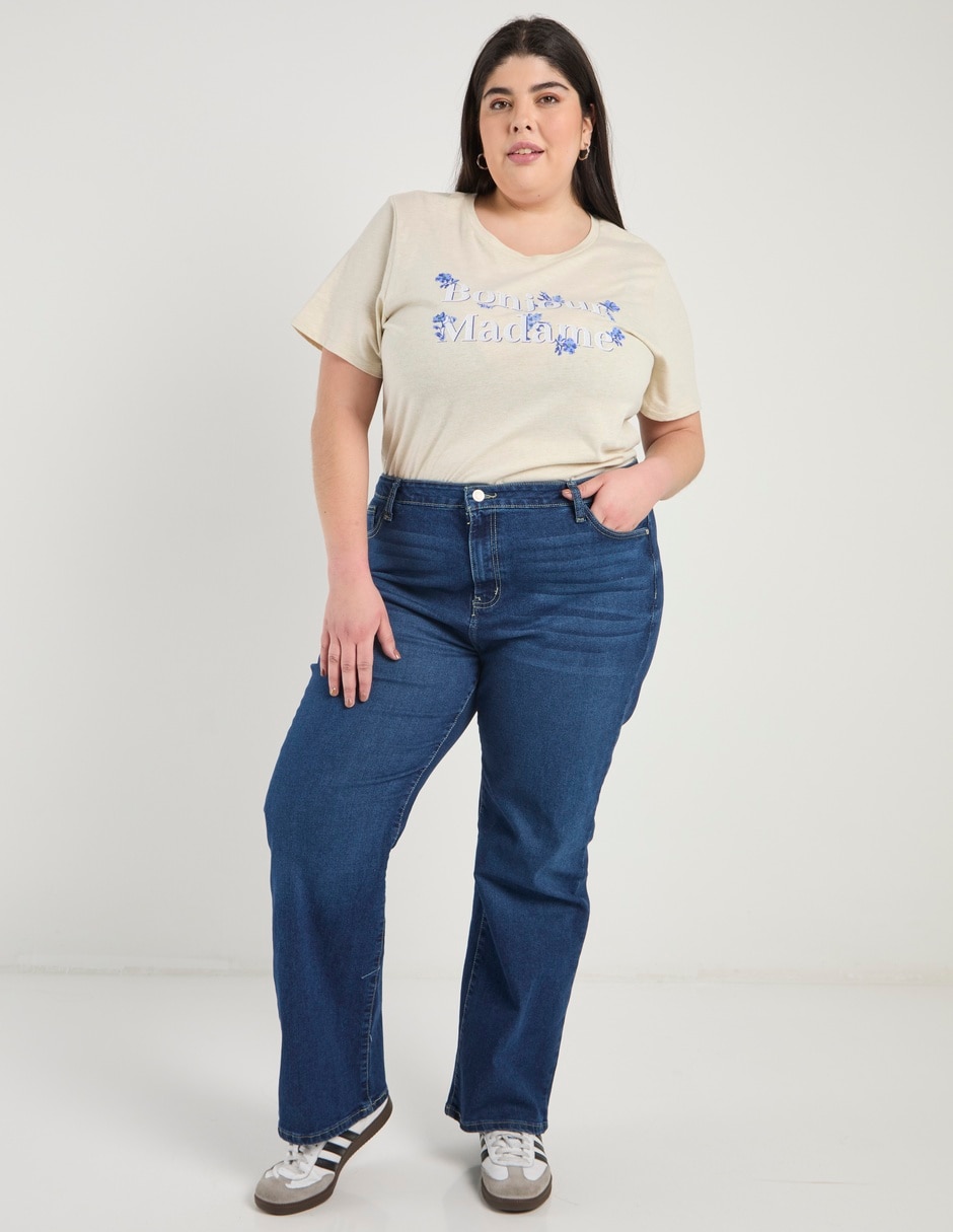 Jeans straight para mujer 4