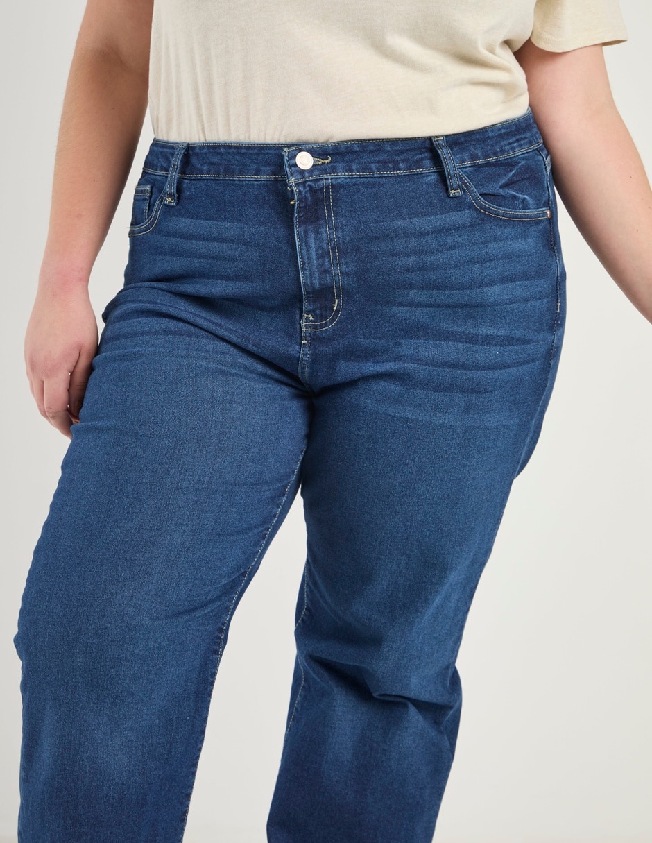 Jeans straight para mujer 2