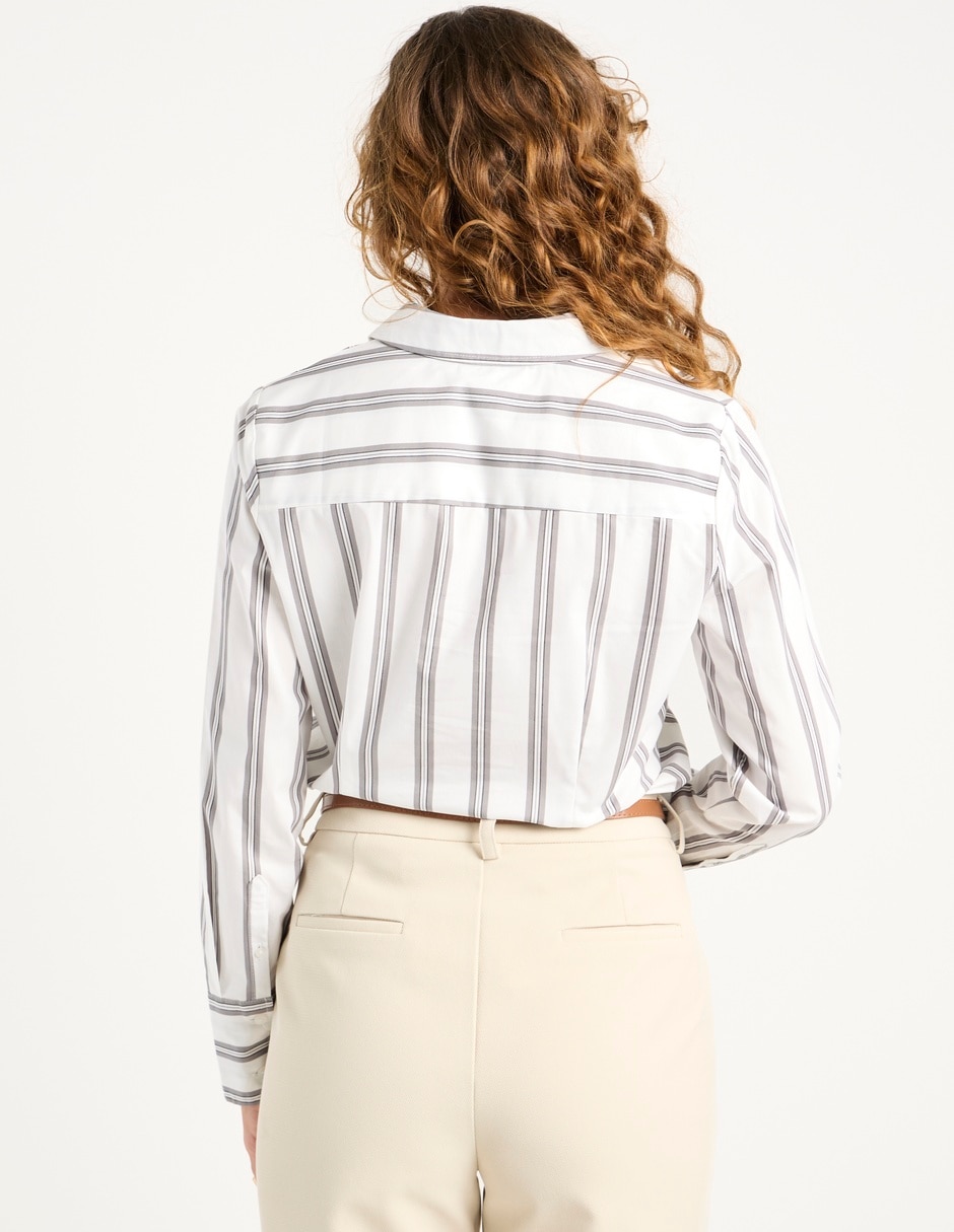 Blusa camisera manga larga para mujer 12