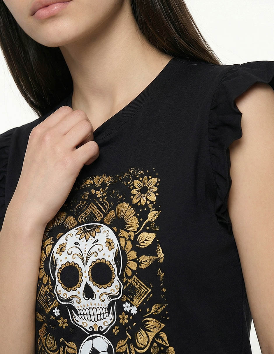 Playera manga corta Week By Weekend cuello redondo para mujer