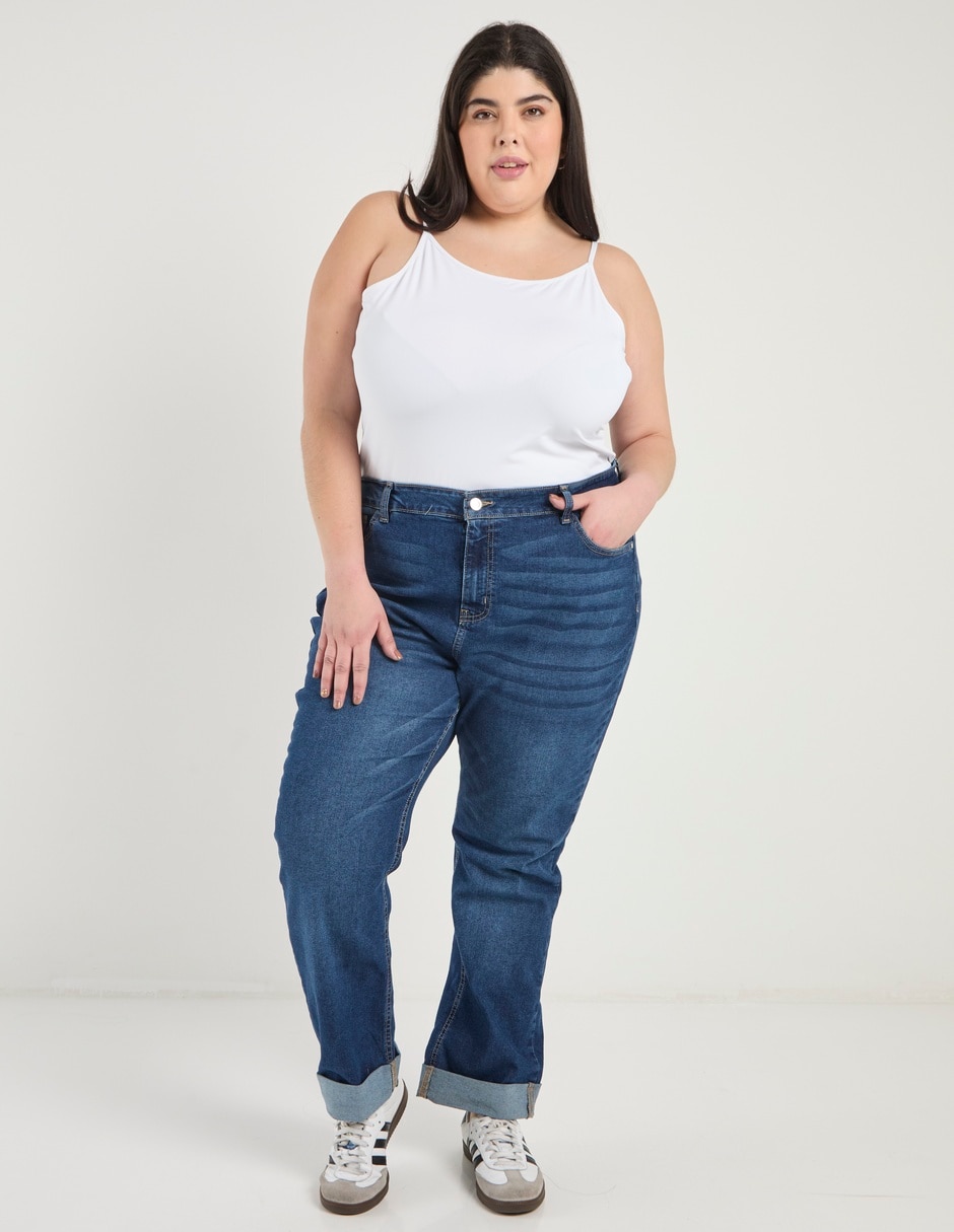Jeans straight para mujer 5