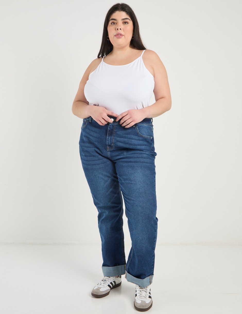 Jeans straight para mujer 4