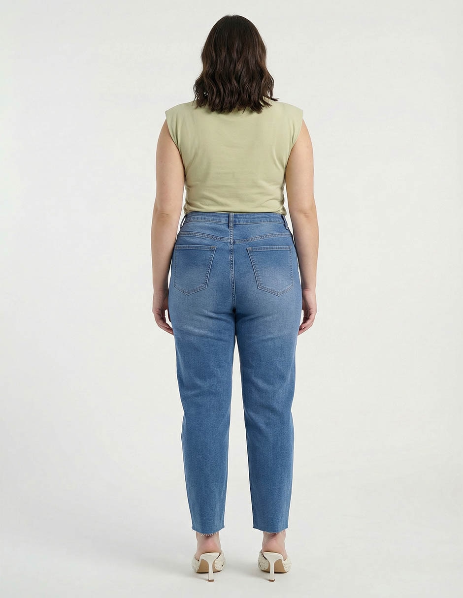 Jeans straight para mujer 5
