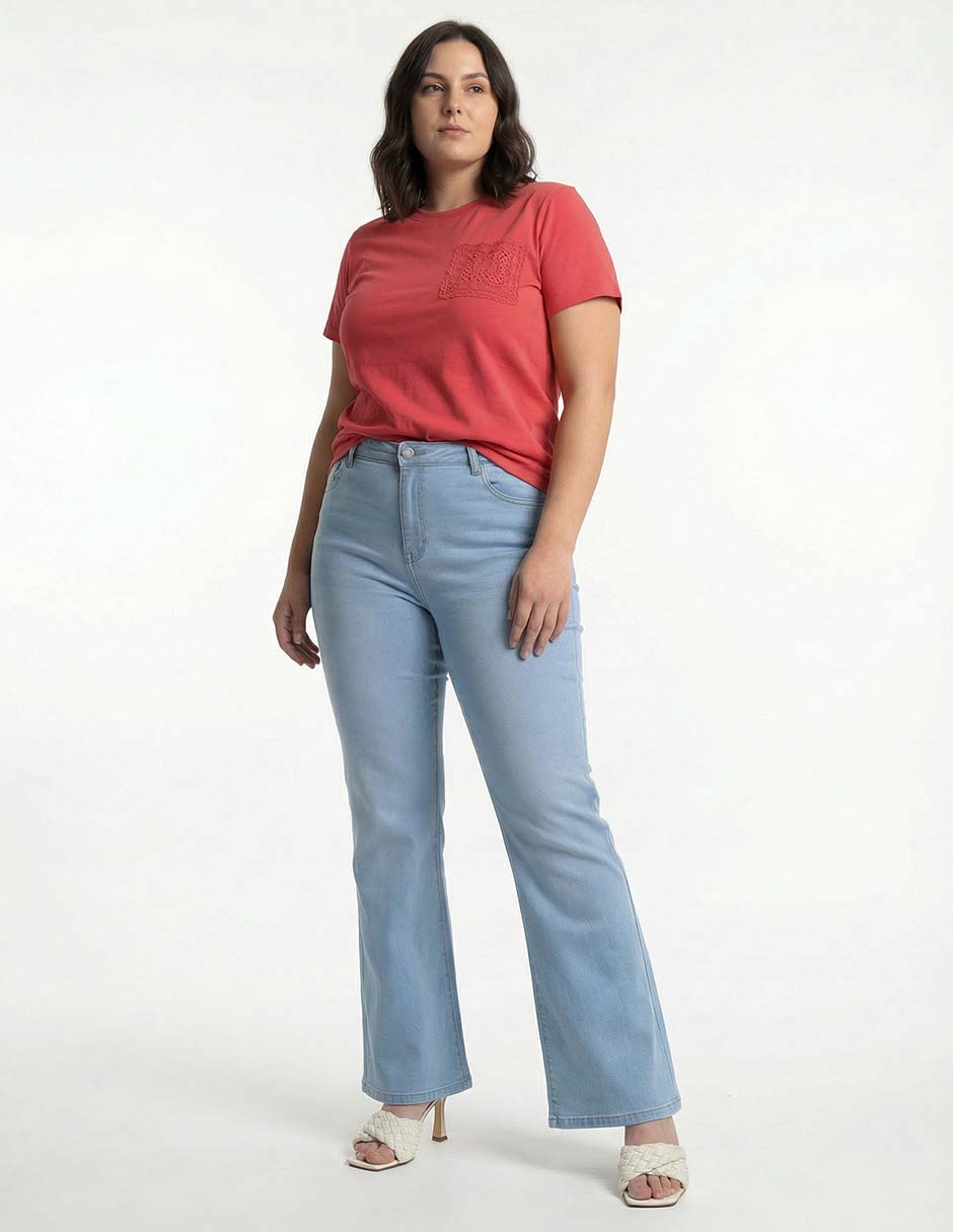 Jeans amplio para mujer 4