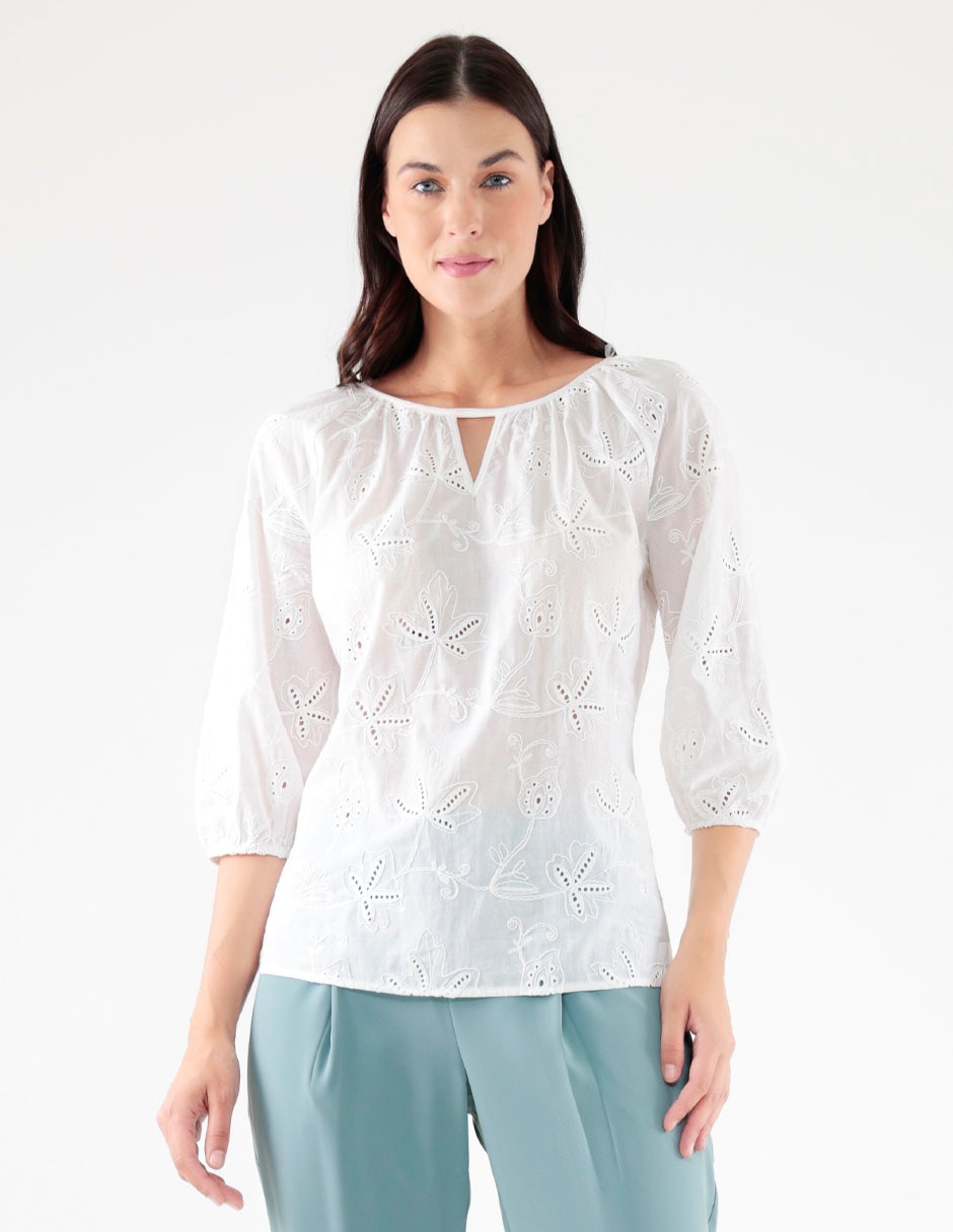 Blusa manga 3/4 para mujer 1