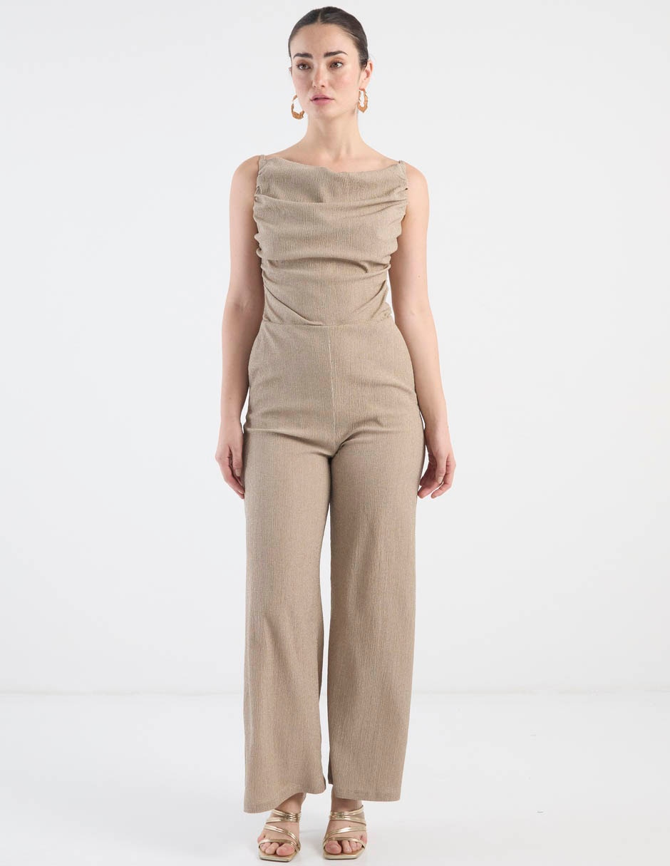 Jumpsuit estampado jaspeado para mujer Jumpsuit estampado jaspeado para mujer