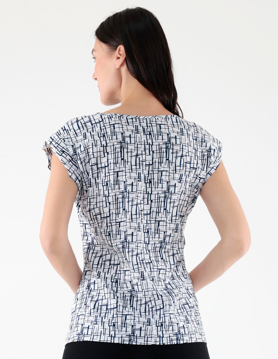 Blusa manga corta para mujer 5