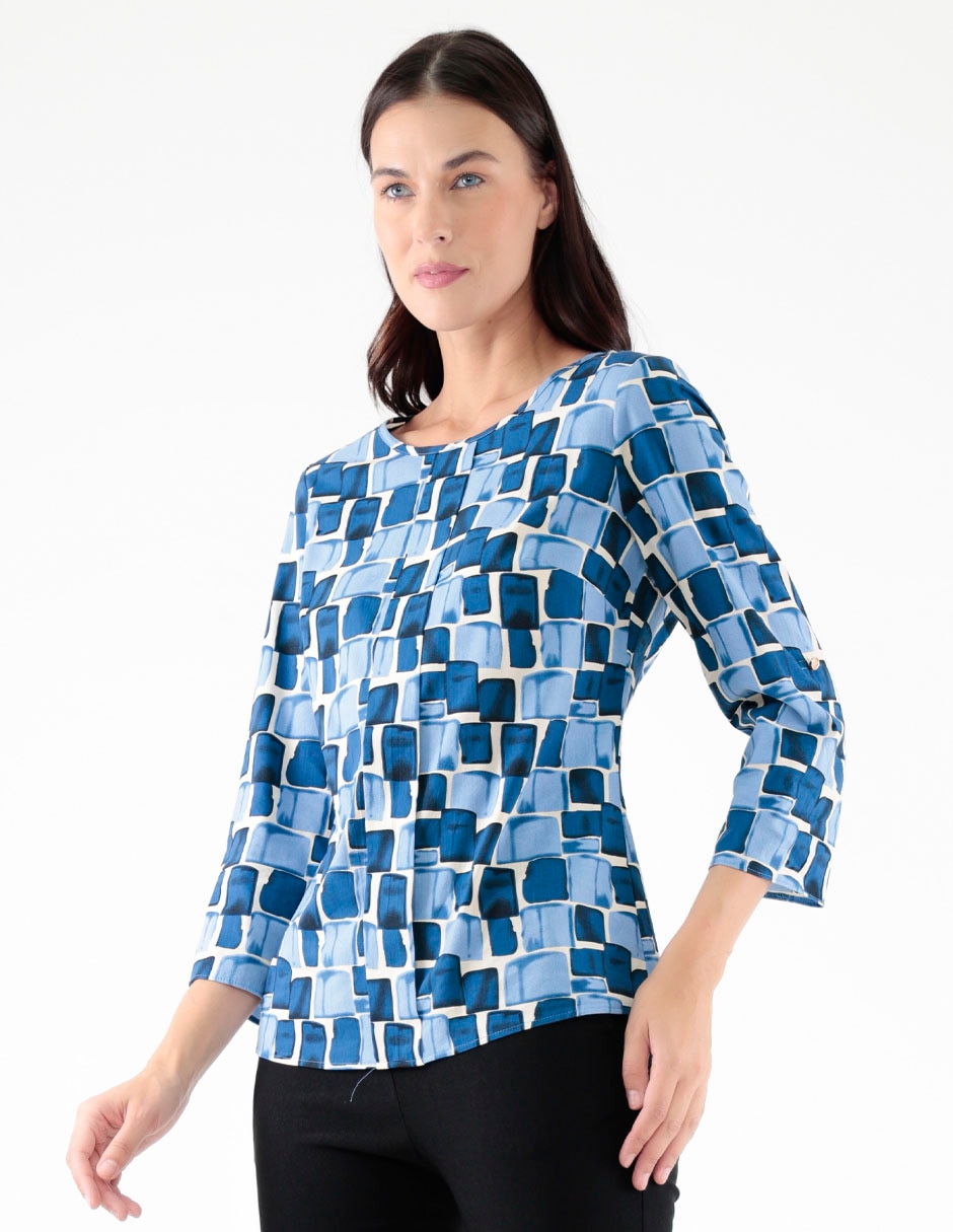 Blusa manga 3/4 para mujer 1