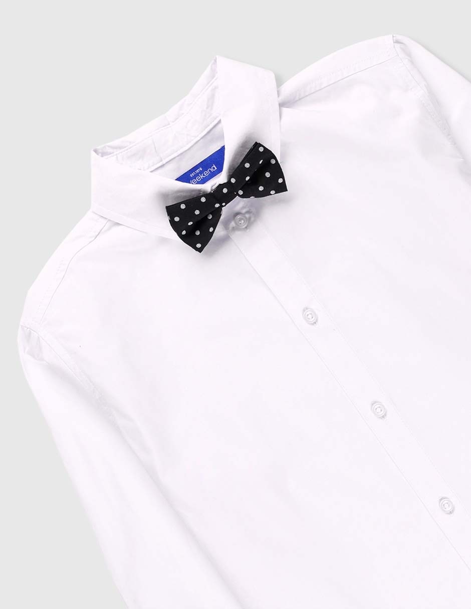 Camisa de vestir manga larga para niño