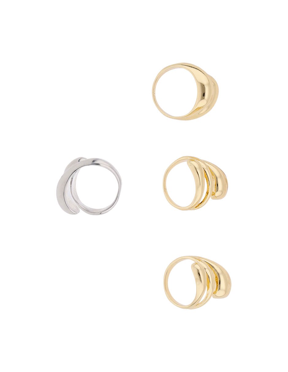 Set anillo liso