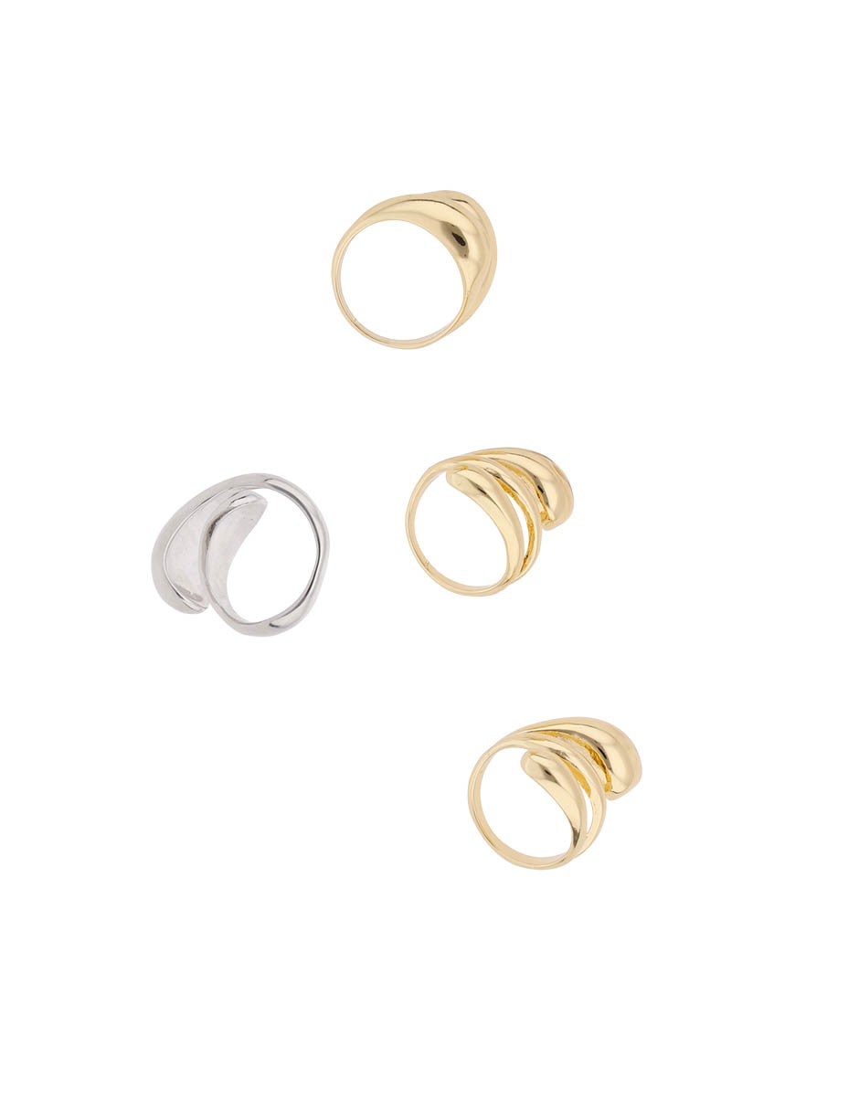 Set anillo liso
