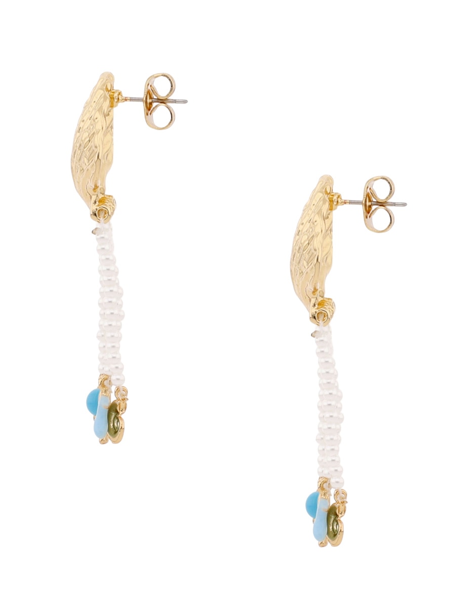 Aretes de concha con acabado brillante 3
