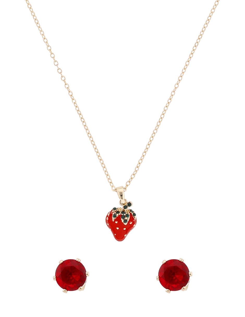 Aretes y collar