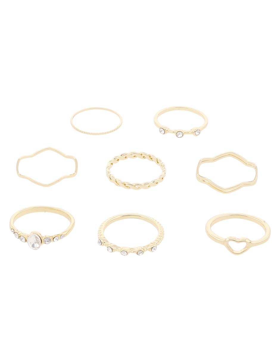 Set anillo brillante
