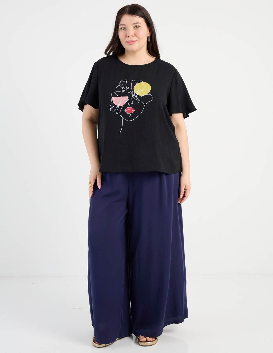 Blusa manga al codo para mujer 3