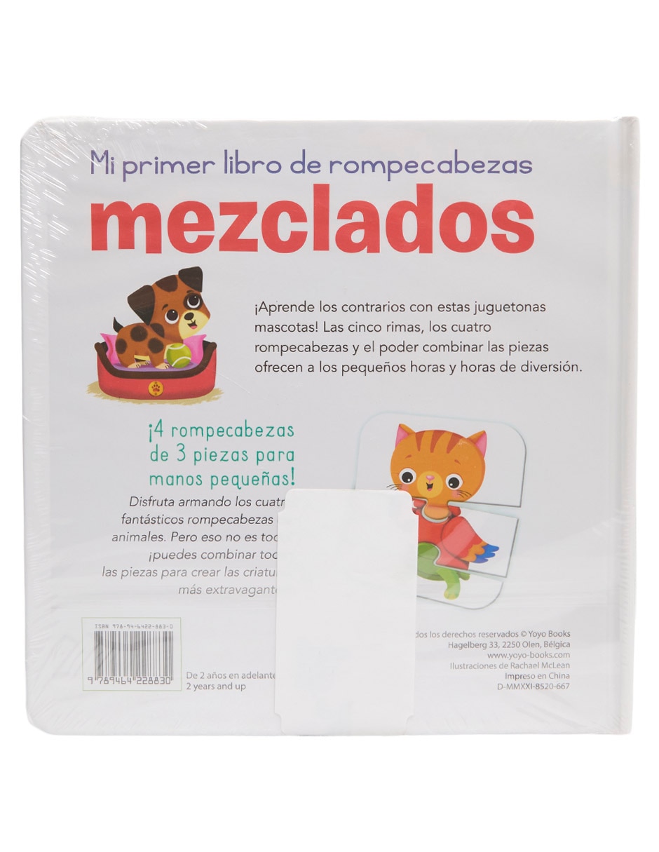 Libro Mi primer libro de rompecabezas mezclados de Yoyo Books