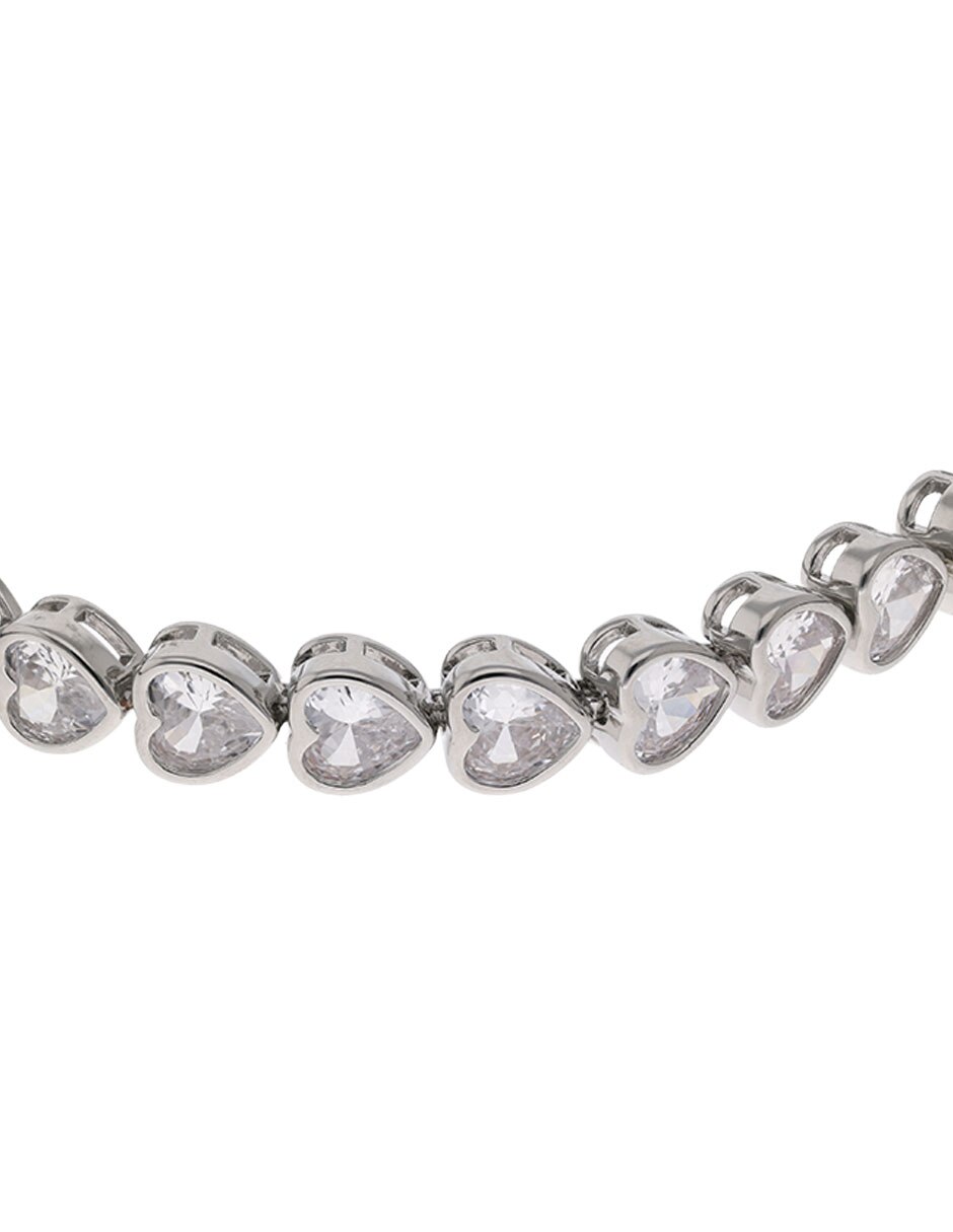 Pulsera con circonita 18 K acabado chapa de oro