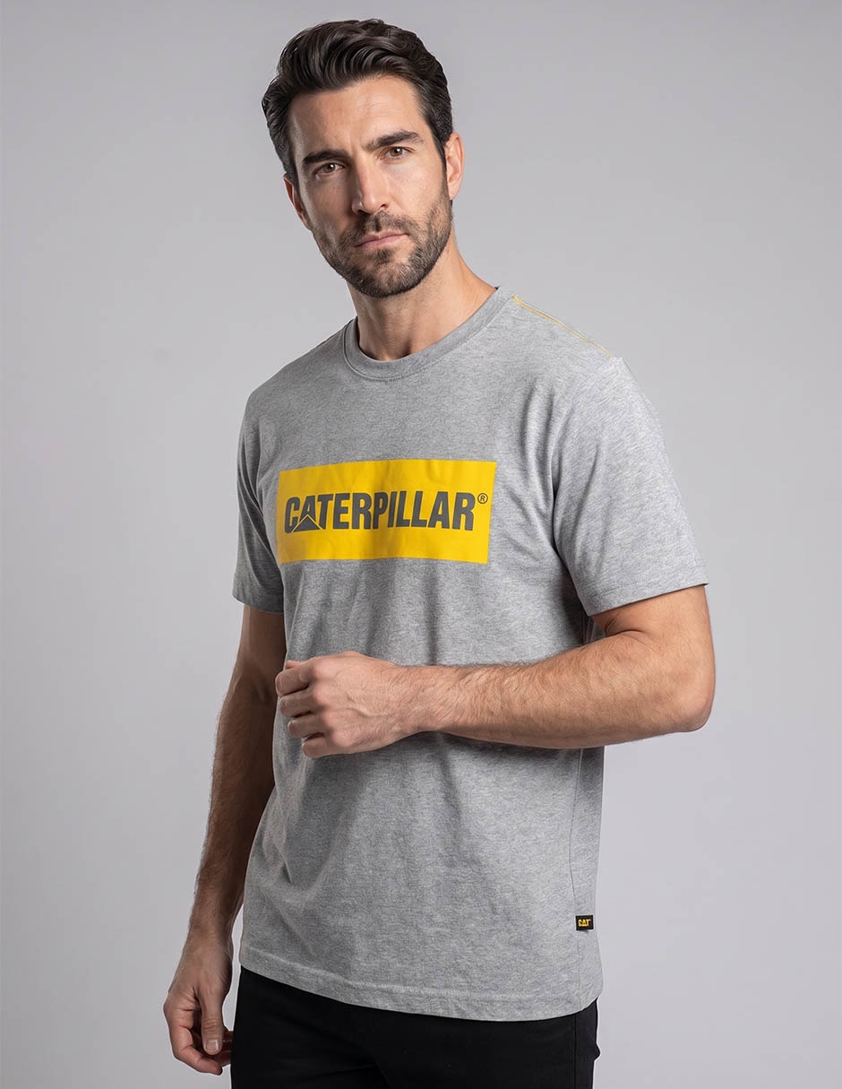 Playera Caterpillar Fw25 cuello redondo para hombre