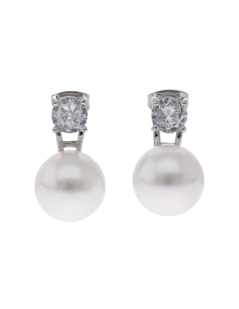 Aretes redondos 18 K con acabado chapa de oro Aretes redondos 18 K con acabado chapa de oro