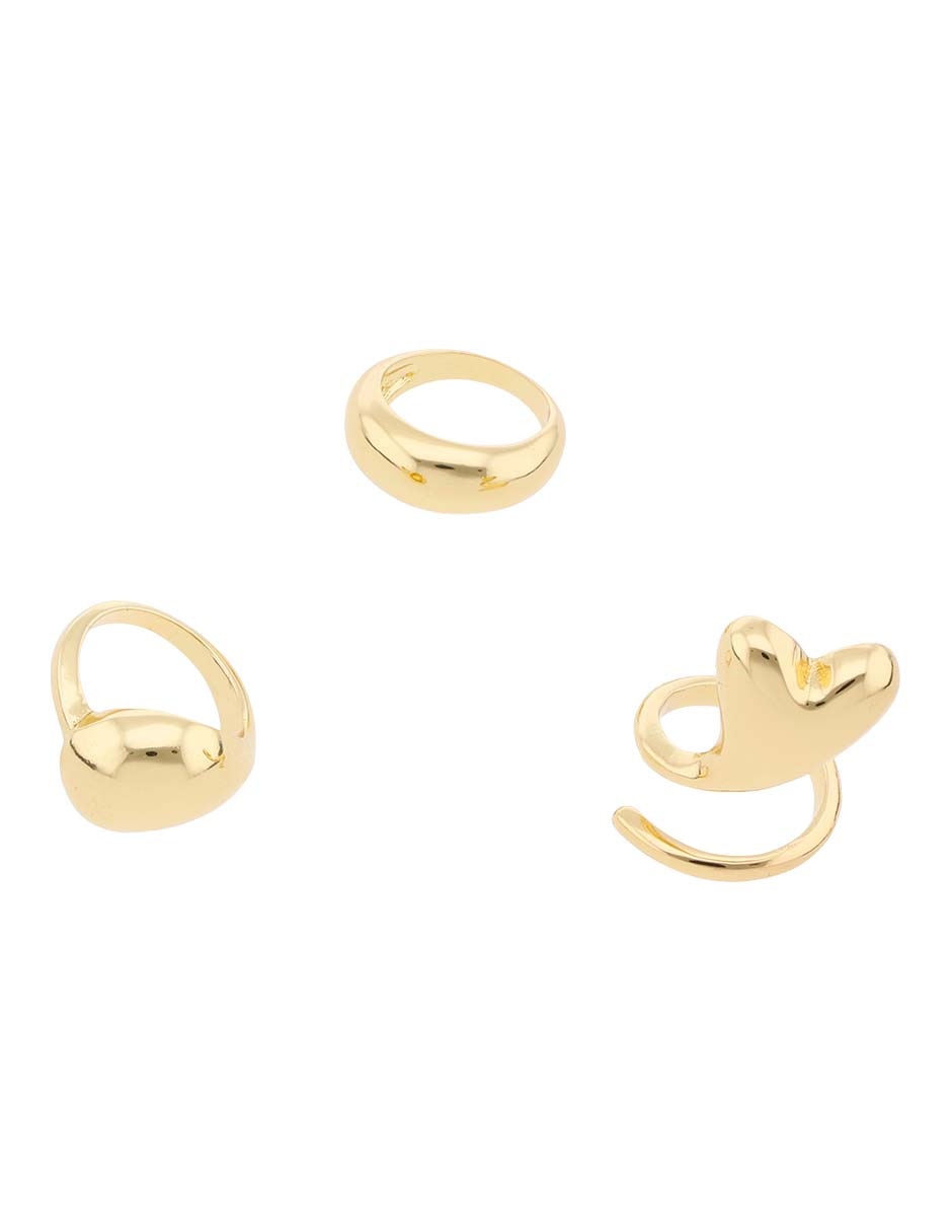 Set anillo liso
