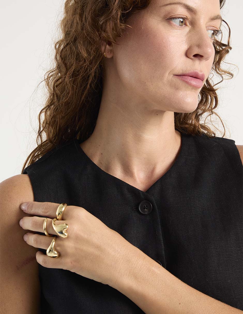 Set anillo liso