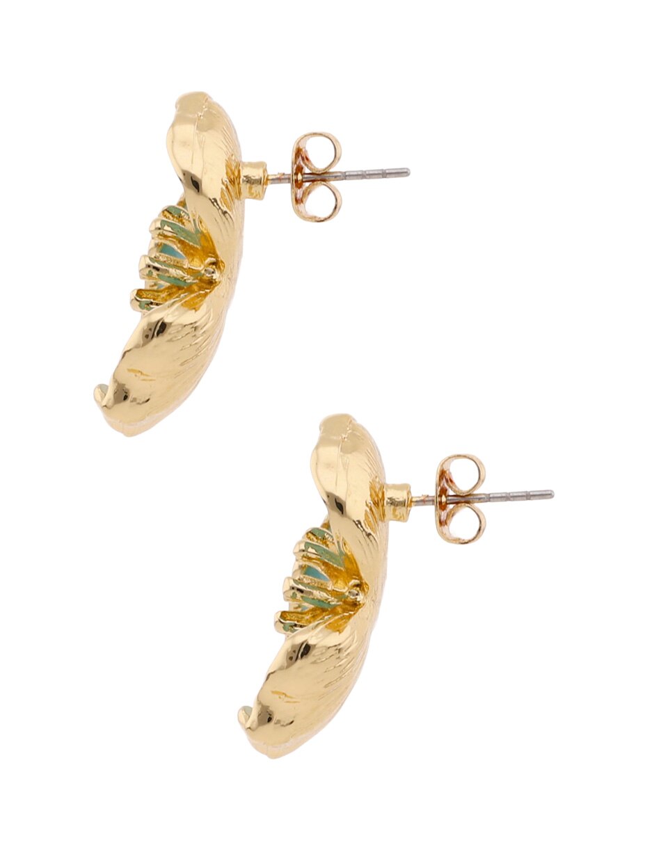 Aretes y collar de flor 4