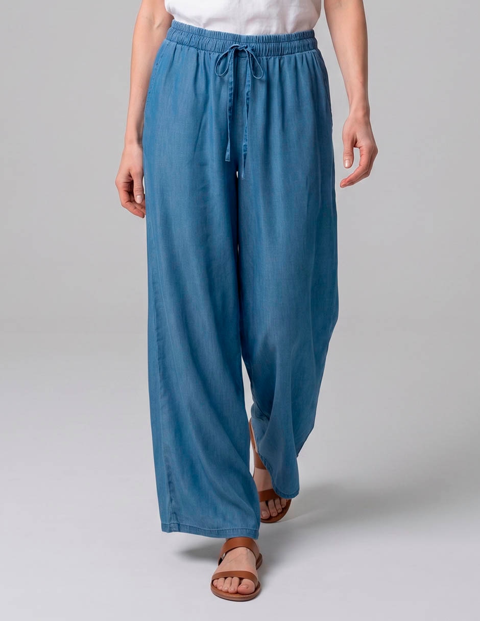 Pantalón easy pant wide leg para mujer Pantalón easy pant wide leg para mujer