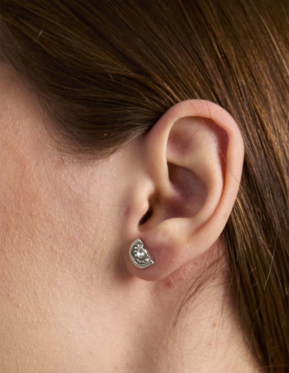 Set de aretes con acabado pavé 5