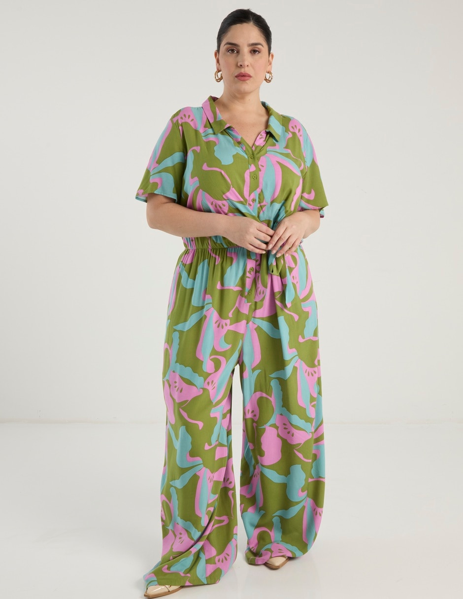 Jumpsuit estampado gráfico para mujer 4