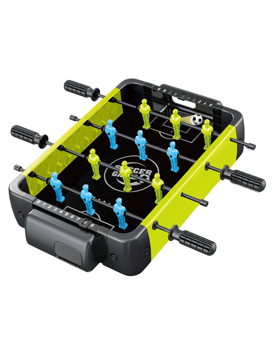 Juego de mesa futbolito 3 en 1 tablero portátil
