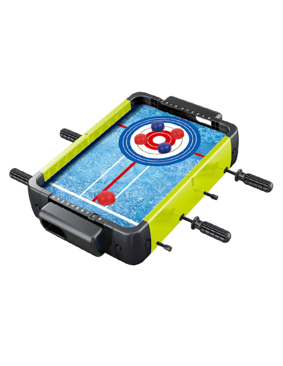 Juego de mesa futbolito 3 en 1 tablero portátil 6