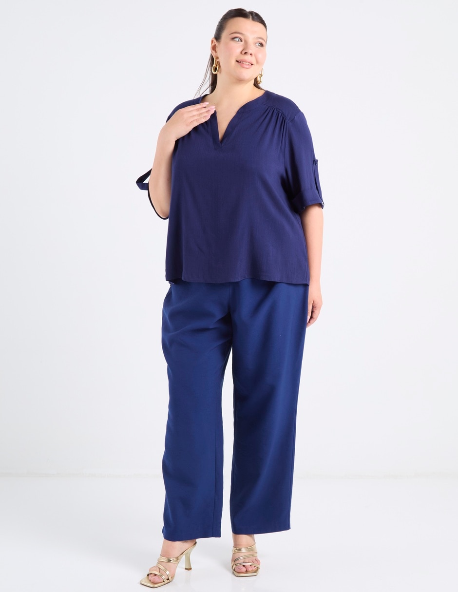 Pantalón de vestir amplio para mujer 5