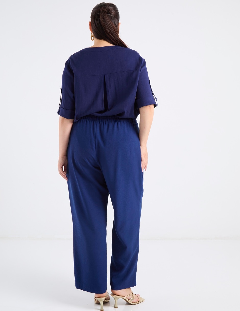 Pantalón de vestir amplio para mujer 6