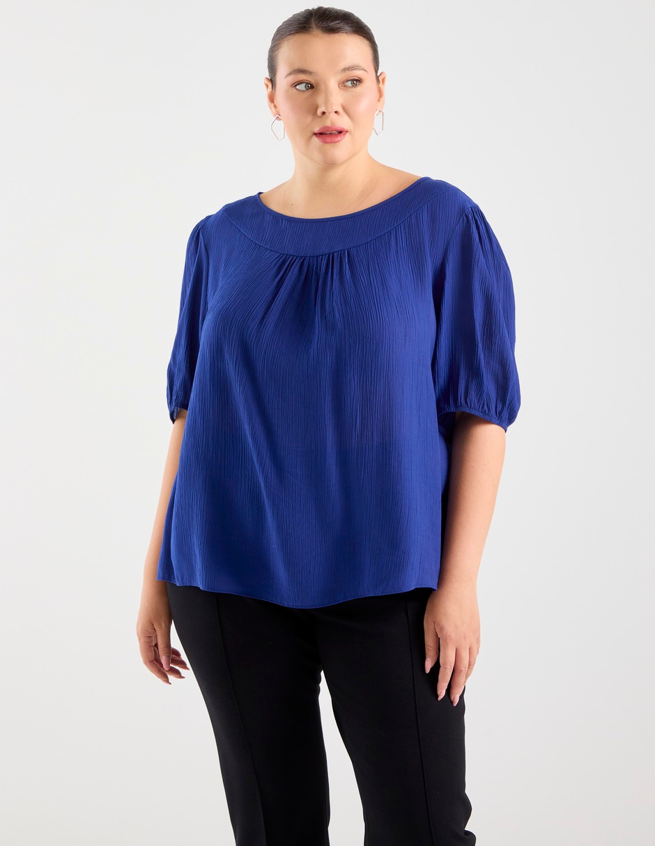 Blusa manga al codo para mujer 3