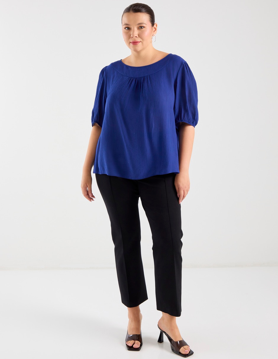 Blusa manga al codo para mujer 4