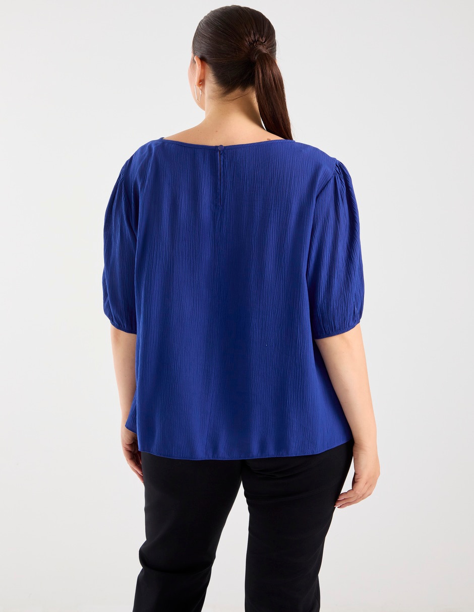 Blusa Contempo Plus manga al codo para mujer