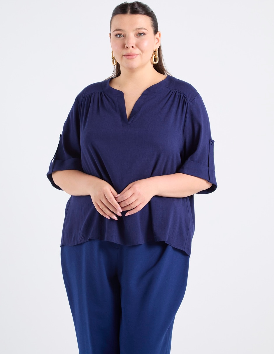 Blusa manga al codo para mujer 2