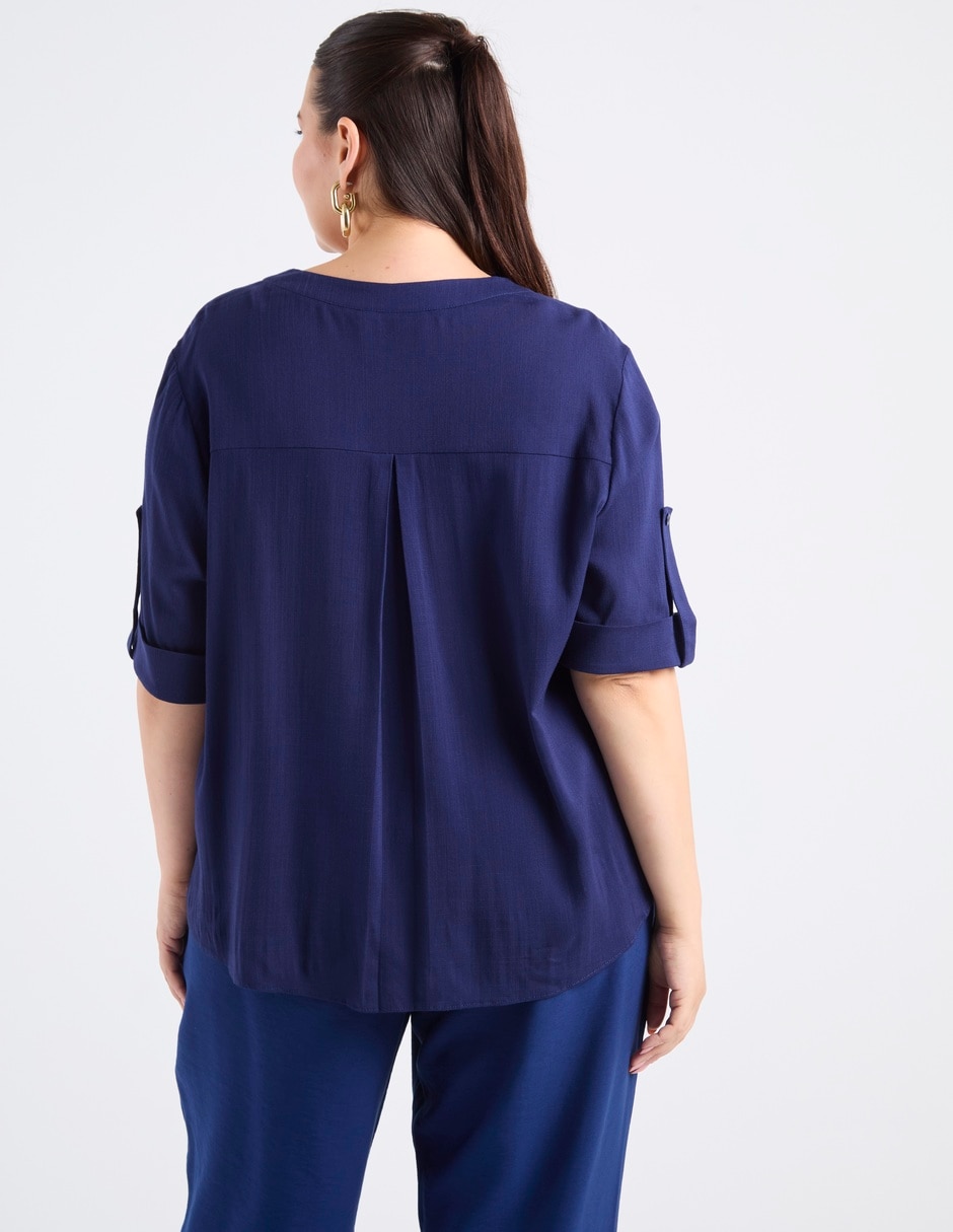 Blusa manga al codo para mujer 6