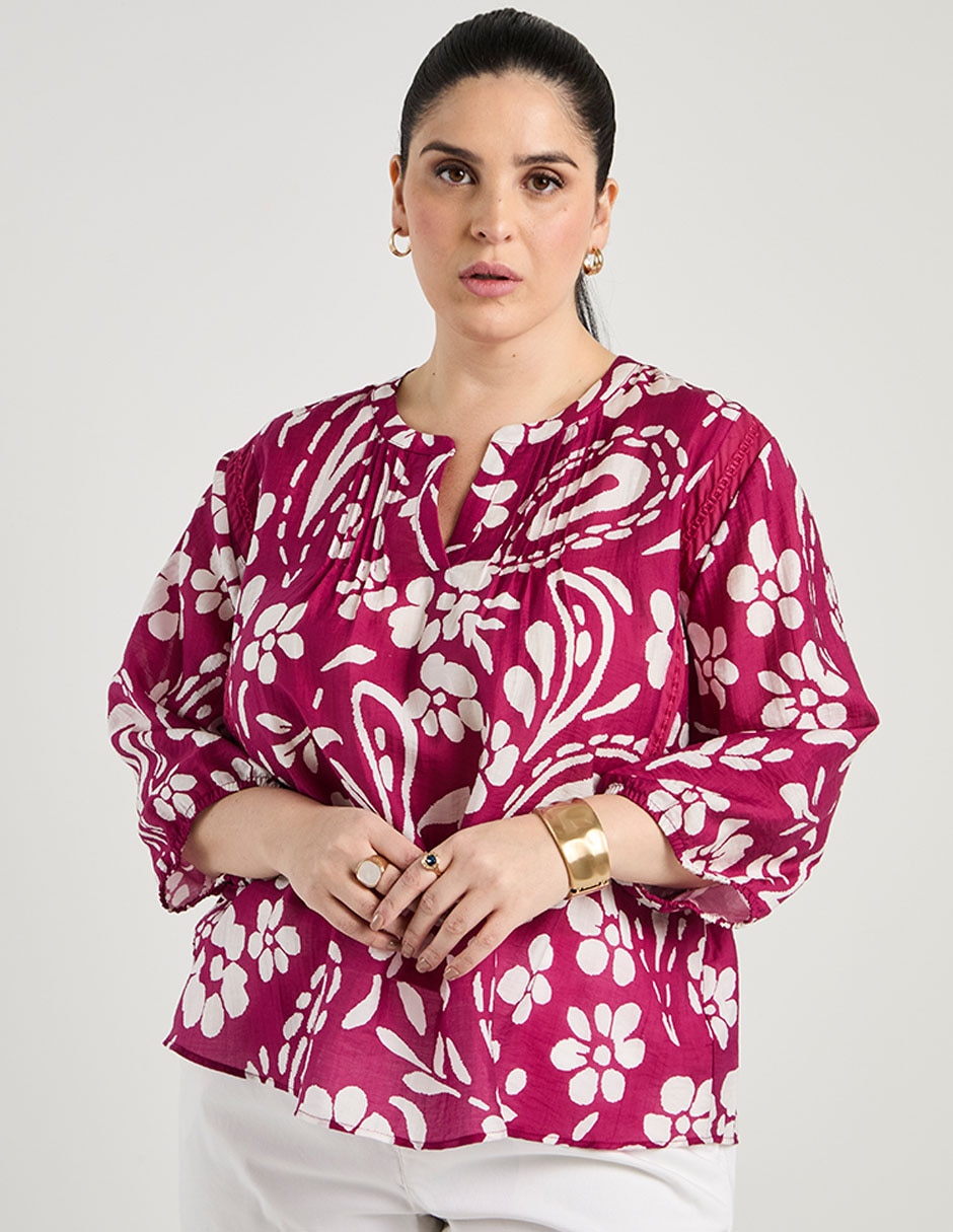 Blusa Weekend Plus manga 3/4 para mujer