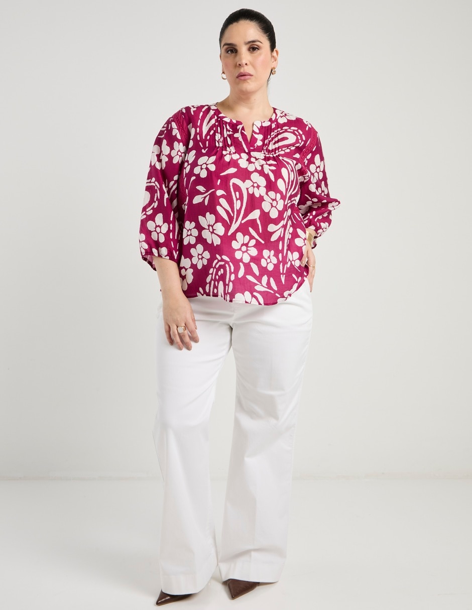 Blusa Weekend Plus manga 3/4 para mujer