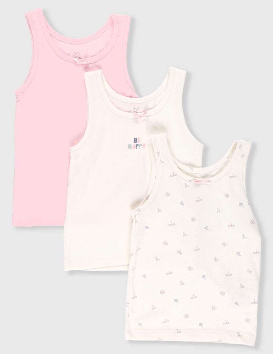 Set camiseta cuello redondo para niña