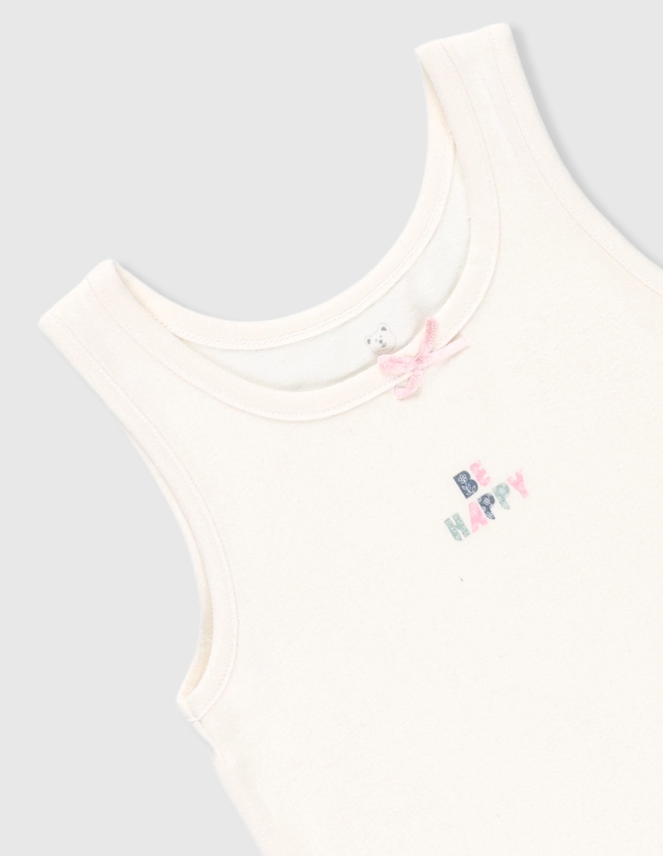 Set camiseta cuello redondo para niña 4