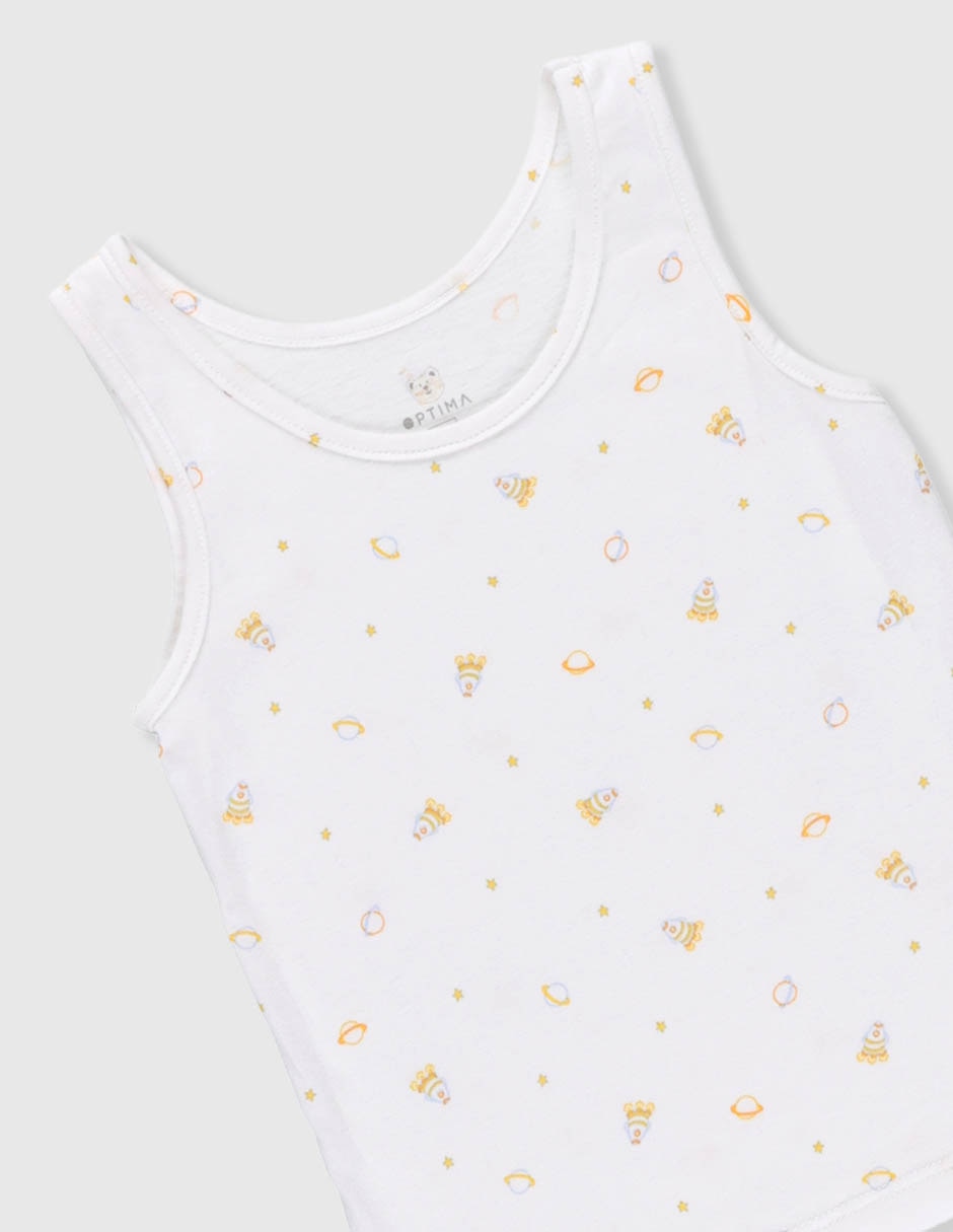 Set camiseta cuello redondo Optima para niño