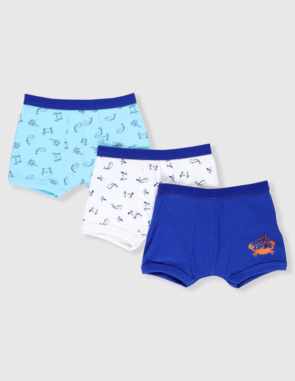 Set bóxer de algodón para bebé niño Set bóxer de algodón para bebé niño