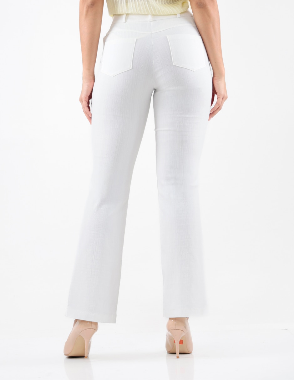Pantalón de vestir acampanado para mujer 4