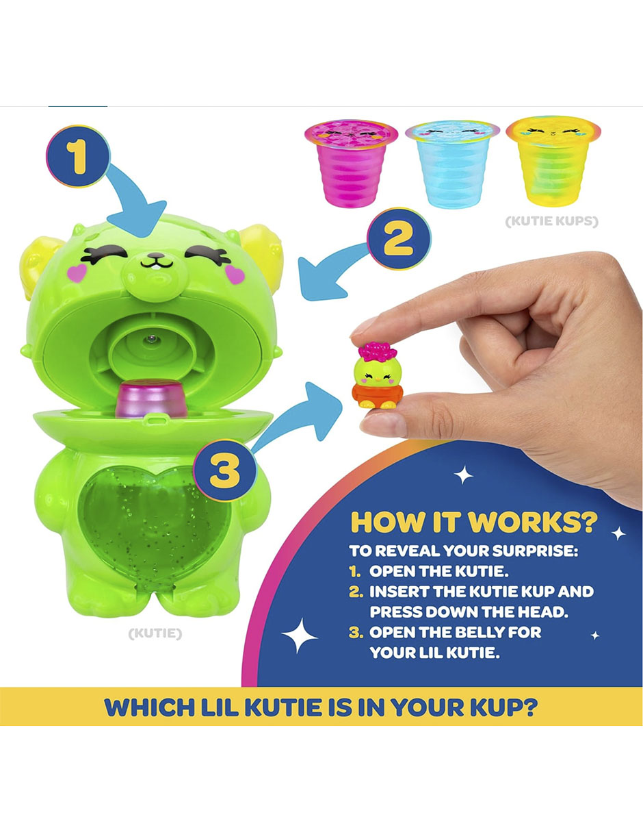 Careta para béisbol kutie kups set sorpresa step 2